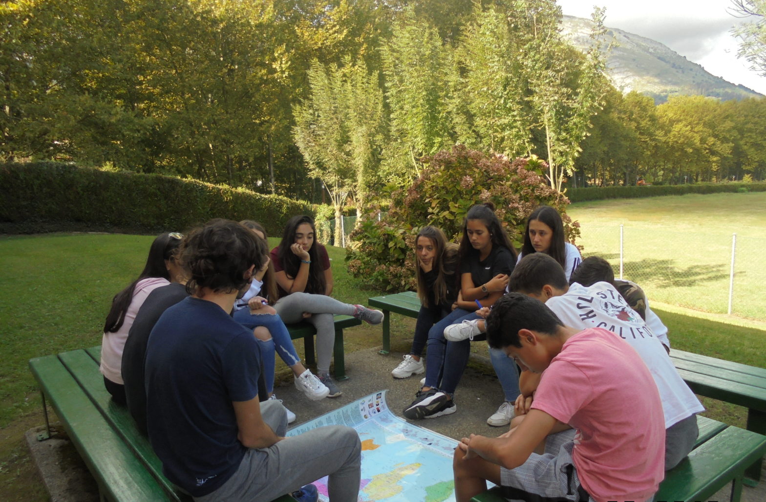 Group of students outside photo